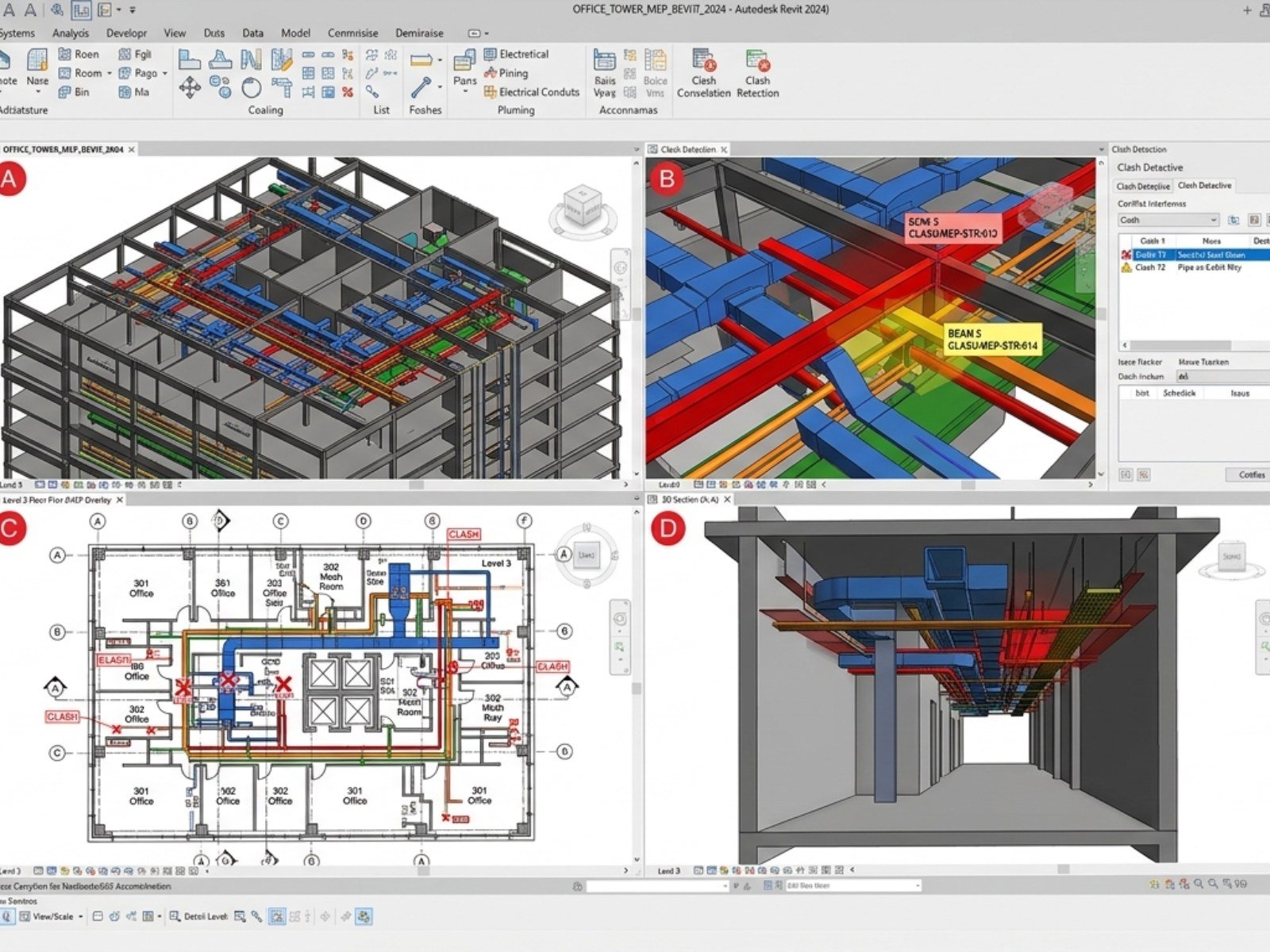 Coordinated BIM model view