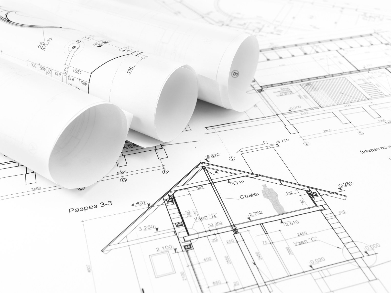 CAD construction drawing sample