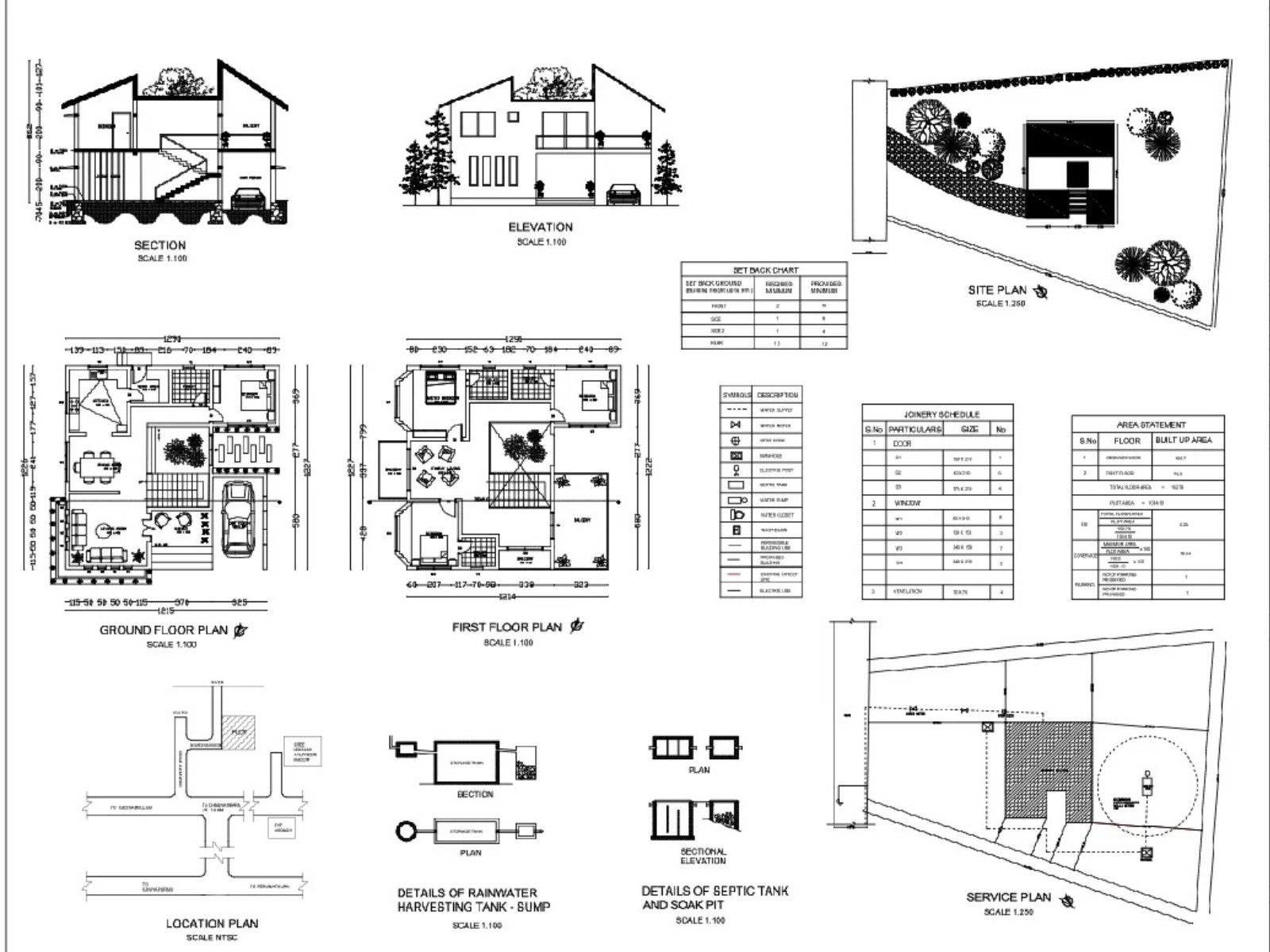 Residential permit drawing set