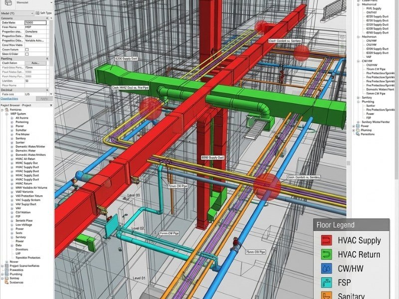 MEP BIM Modeling example